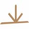 Ekena Millwork Saratoga Timber Gable Bracket, Western Red Cedar, 84"W x 38"H x 1 1/2"D x 3 1/2"F, 11/12 Pitch GBW084X38X0204SAR00SWR - alternate 3